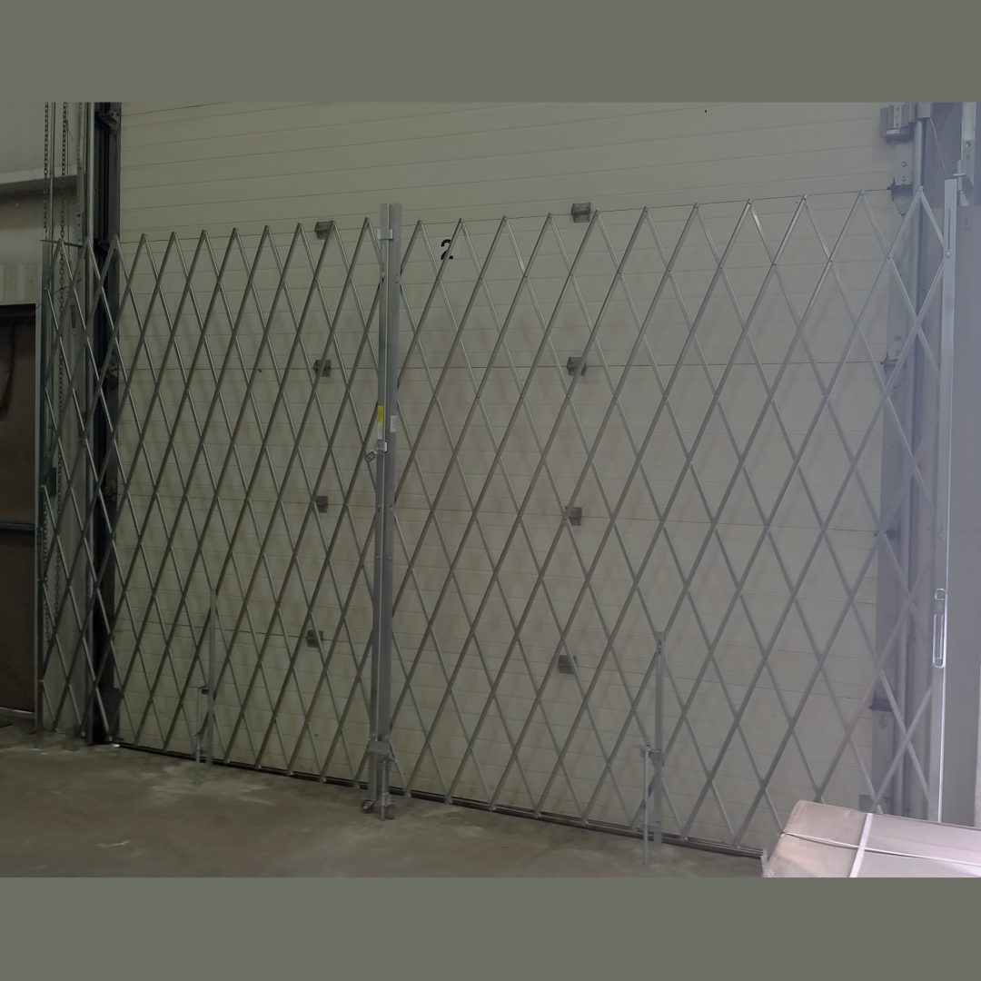 Accordion Gates Double Fixed Security Gates